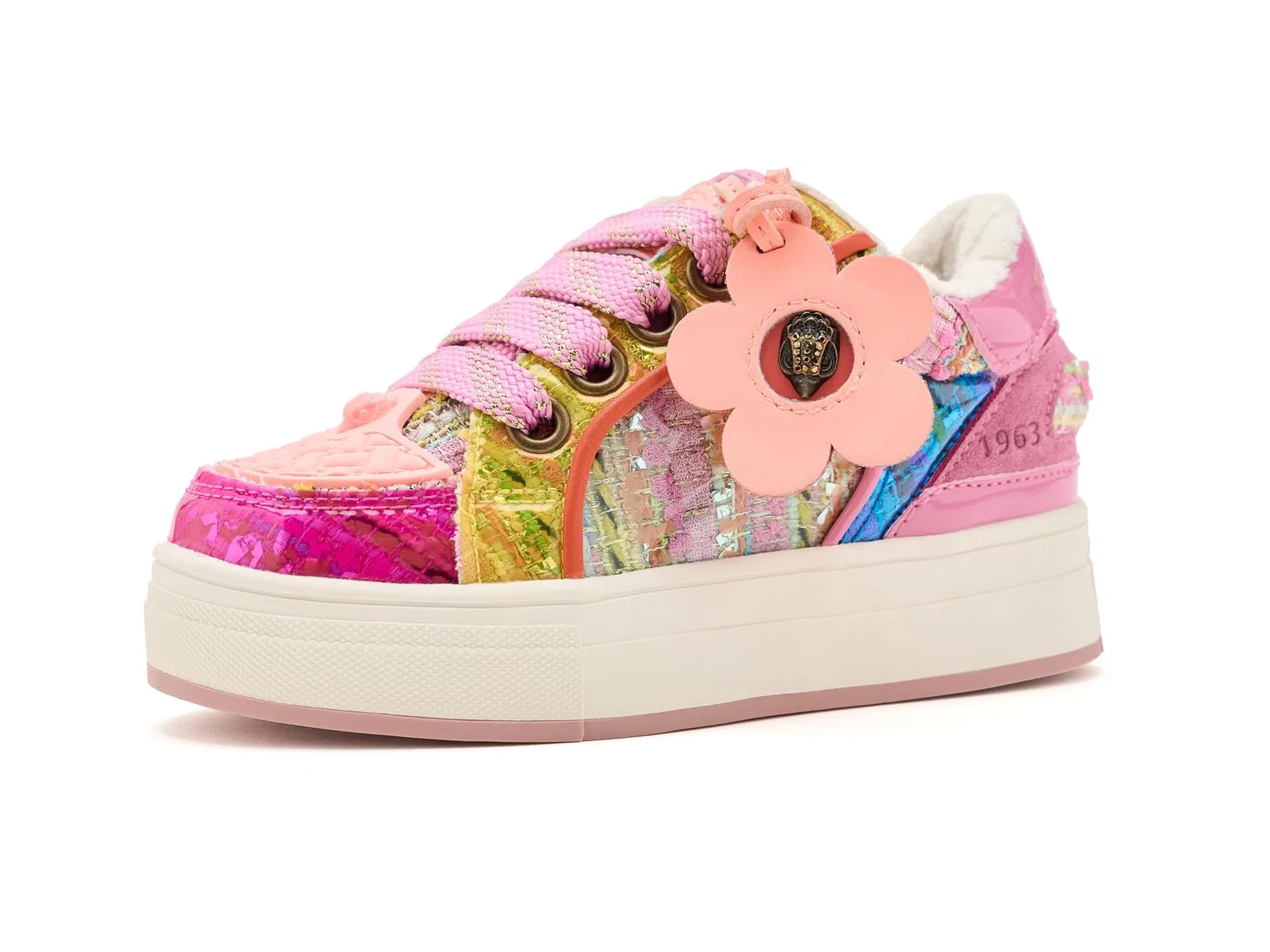 Кроссовки Mini Southbank Tag (для маленьких и больших детей) Kurt Geiger London Kids, Pink Multi — фото 2