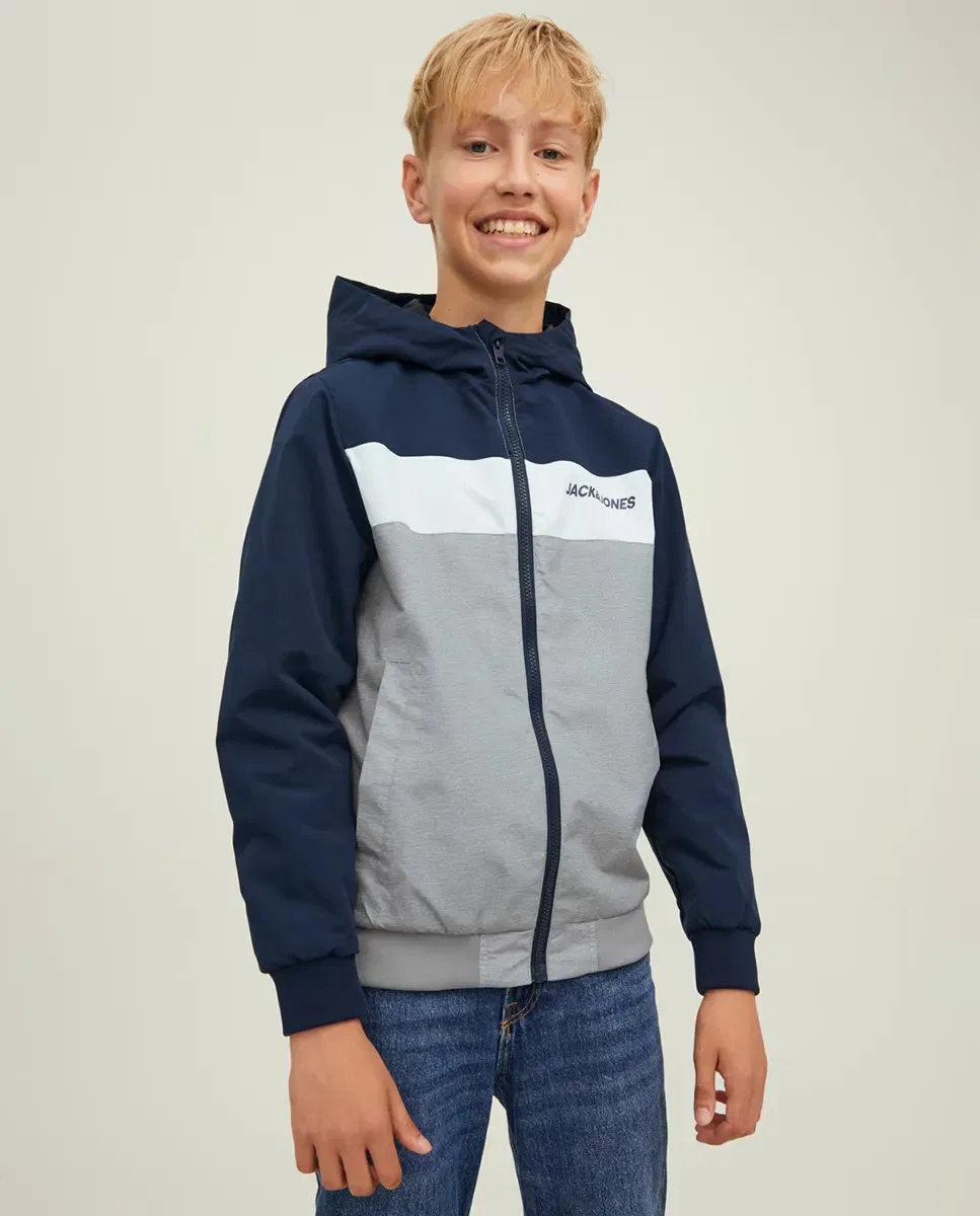 Детская куртка для мальчиков с капюшоном Jack & Jones, Azul