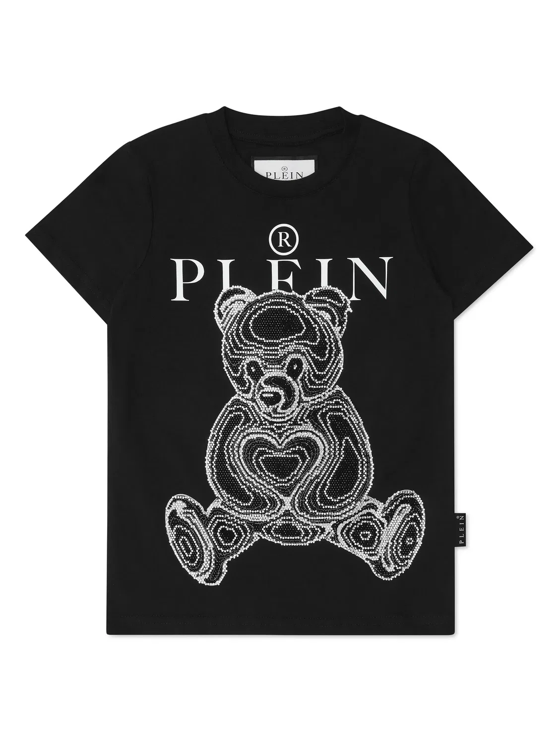 Футболка с принтом плюшевого медведя Philipp Plein, черный