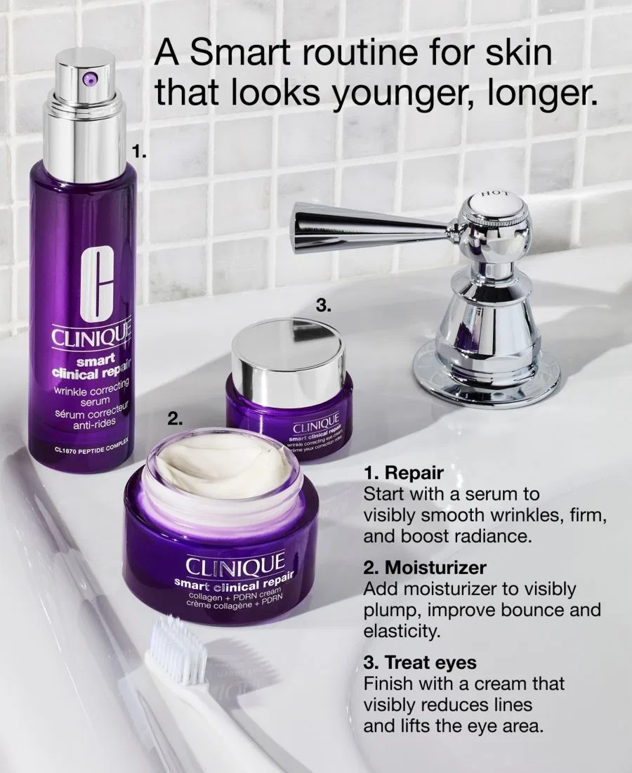 Крем для лица с коллагеном и PDRN, 50 мл, Smart Clinical Repair Collagen + PDRN Face Cream Clinique — фото 4