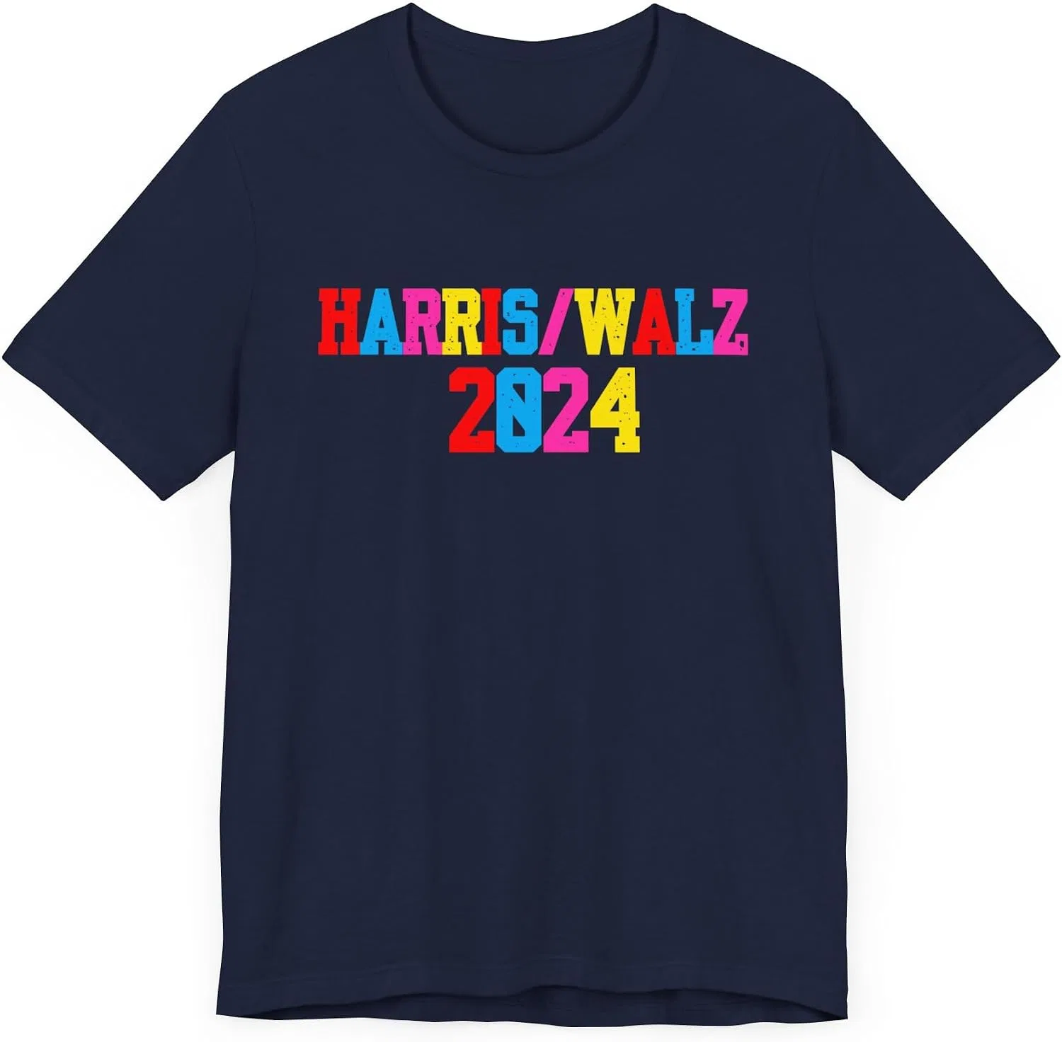 Футболка с принтом Kamala Harris Bella Canvas, Navy — фото 2
