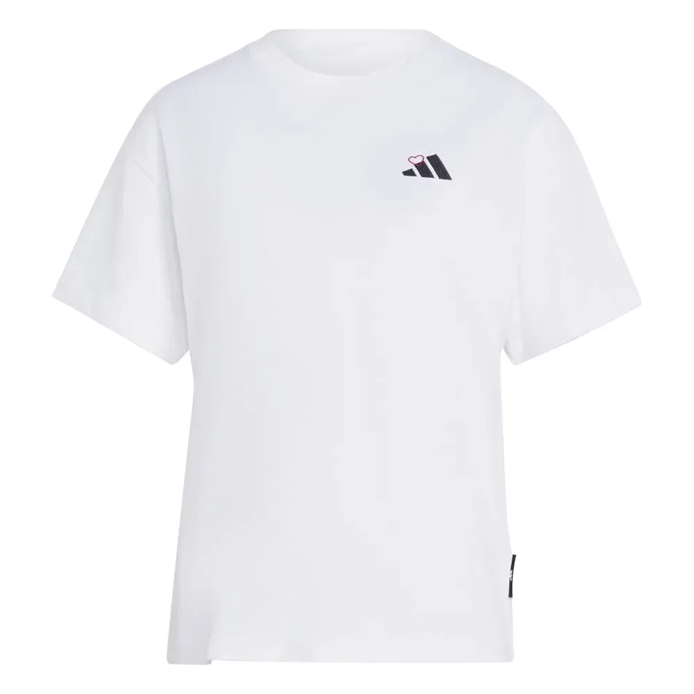 Футболка свободного кроя с графическим принтом Embroidery Pack Adidas, белый — фото 3
