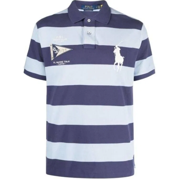 Мужское поло с принтом Big Pony Polo Ralph Lauren, Blue Multicolor