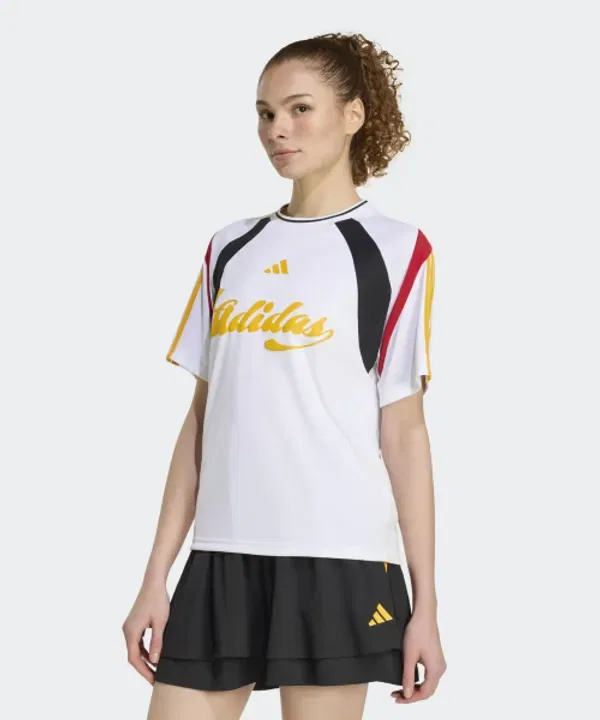 Футболка House of Tiro, белый:черный, Adidas