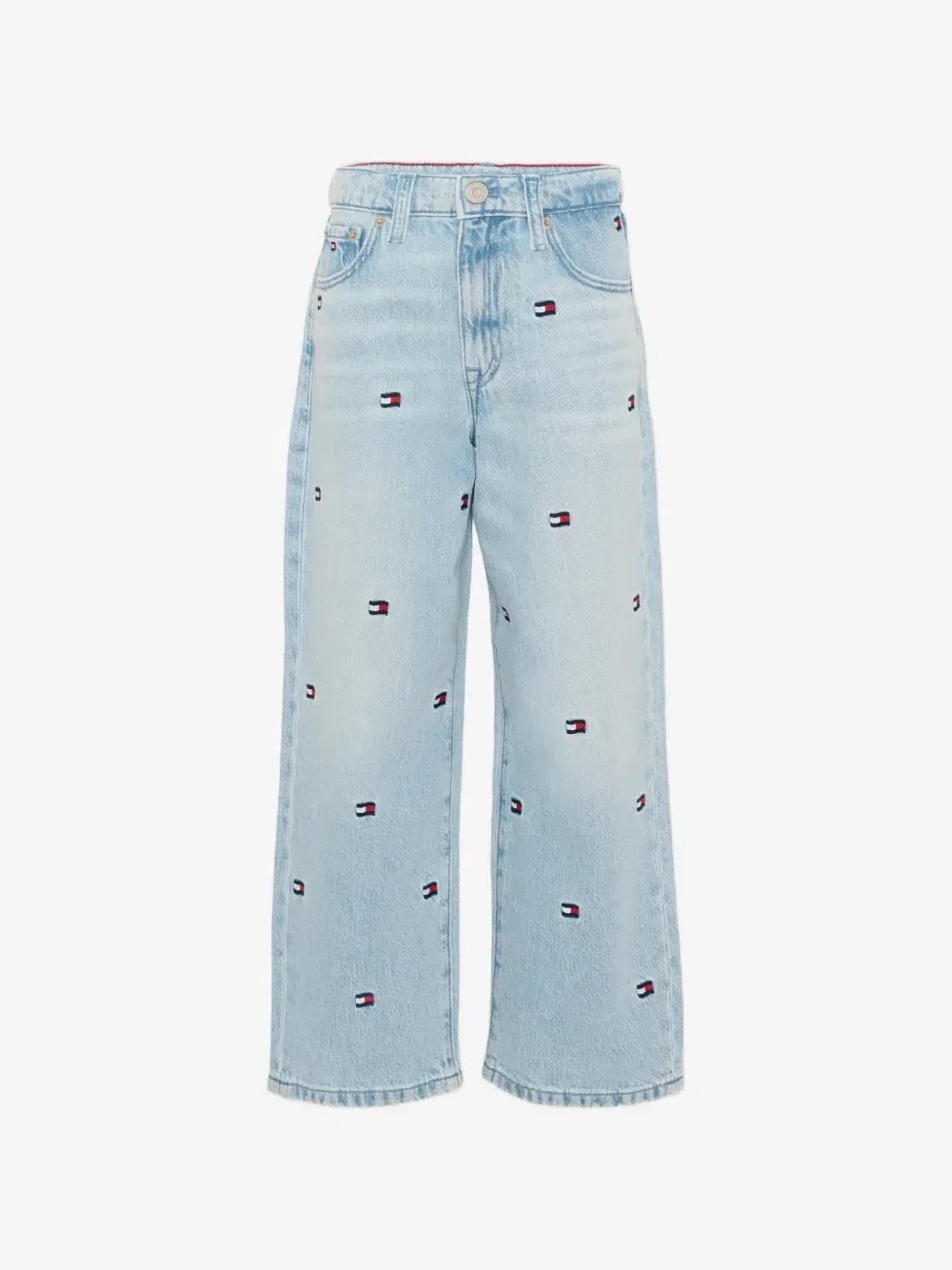 Джинсы с вышитым логотипом Tommy Hilfiger Junior, синий
