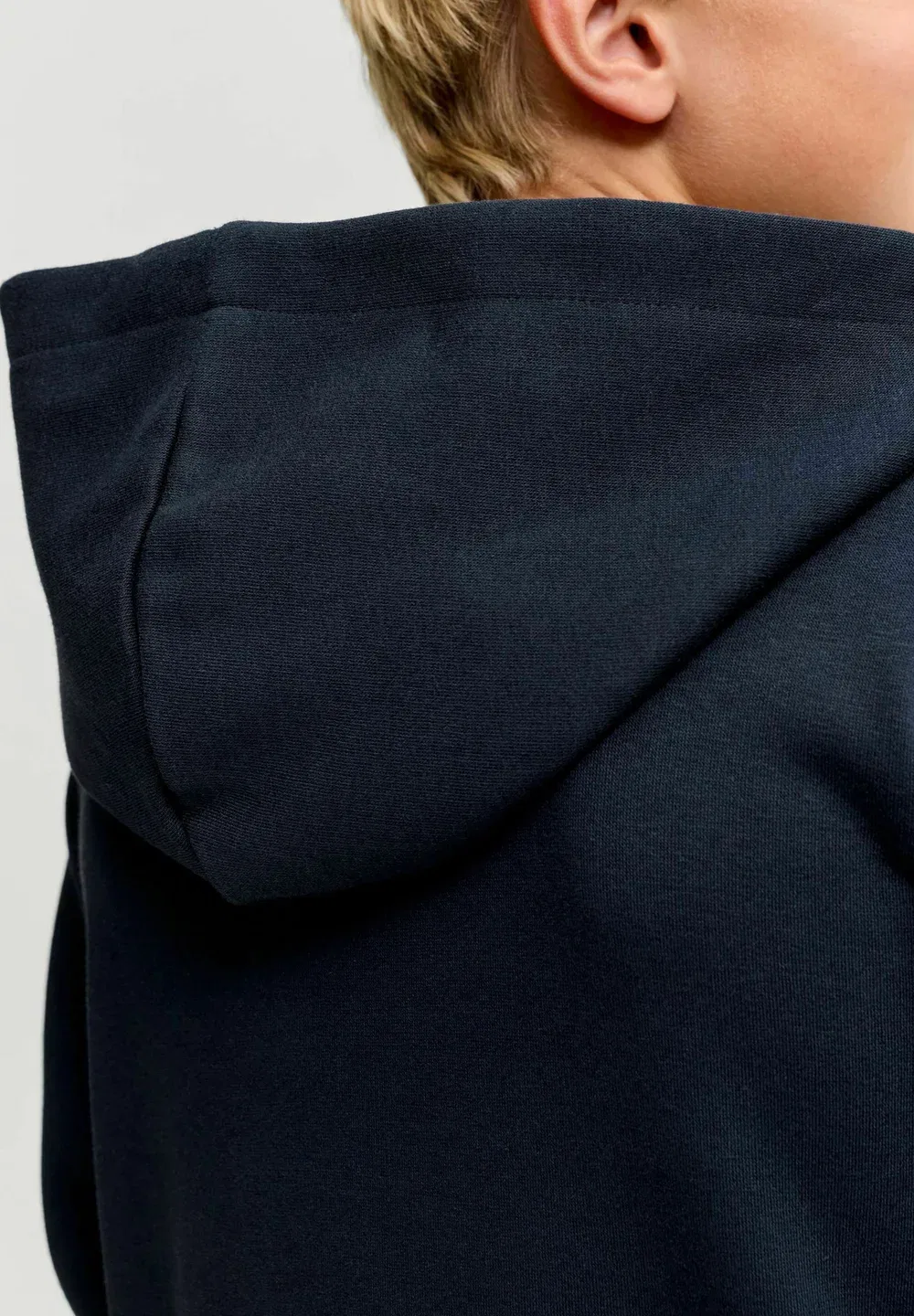 Худи для мальчиков - толстовка на молнии Jack & Jones Junior, Navy Blazer — фото 4