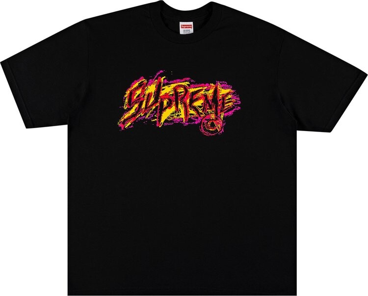 

Футболка Supreme Scratch Tee 'Black', черный