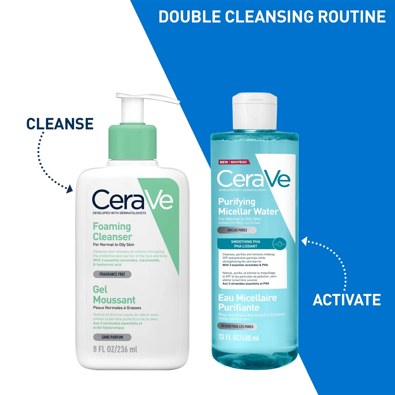 Очищающая мицеллярная вода CeraVe Purifying Micellar Water, 400 мл — фото 2