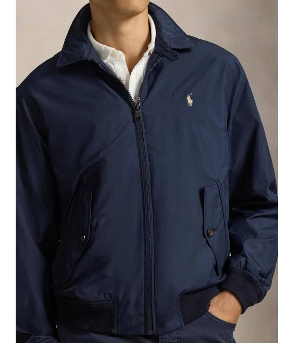 Мужская куртка-бомбер с коротким рукавом Polo Ralph Lauren, Blu Marino — фото 4