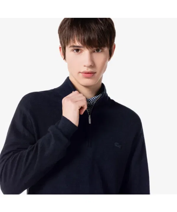 Свитер мужской базовый полузастежка Lacoste — фото 3
