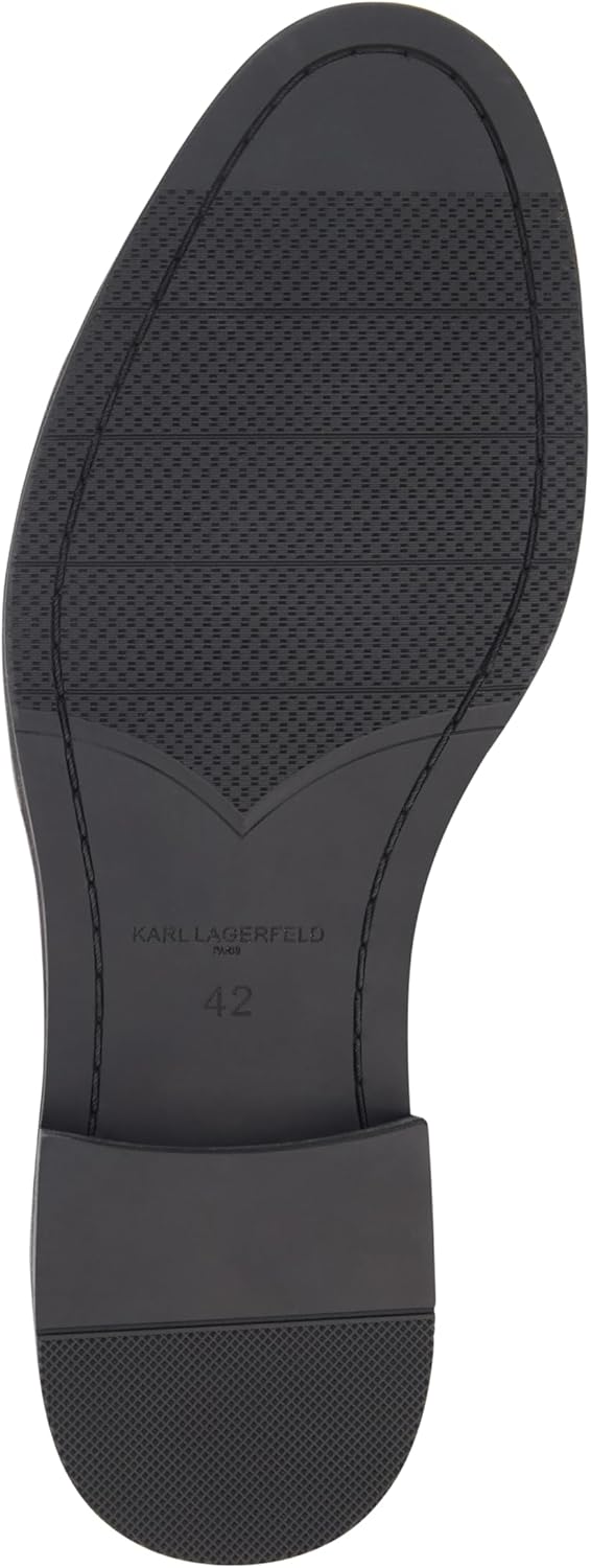 Мужские оксфорды из кожи с заклепками Karl Lagerfeld Paris, черный — фото 4