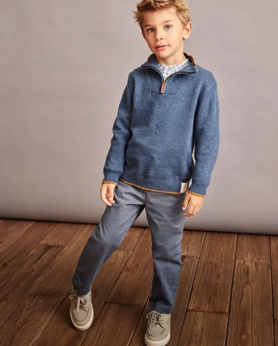 

Детский свитер на молнии Coconut El Corte Inglés, темно-синий