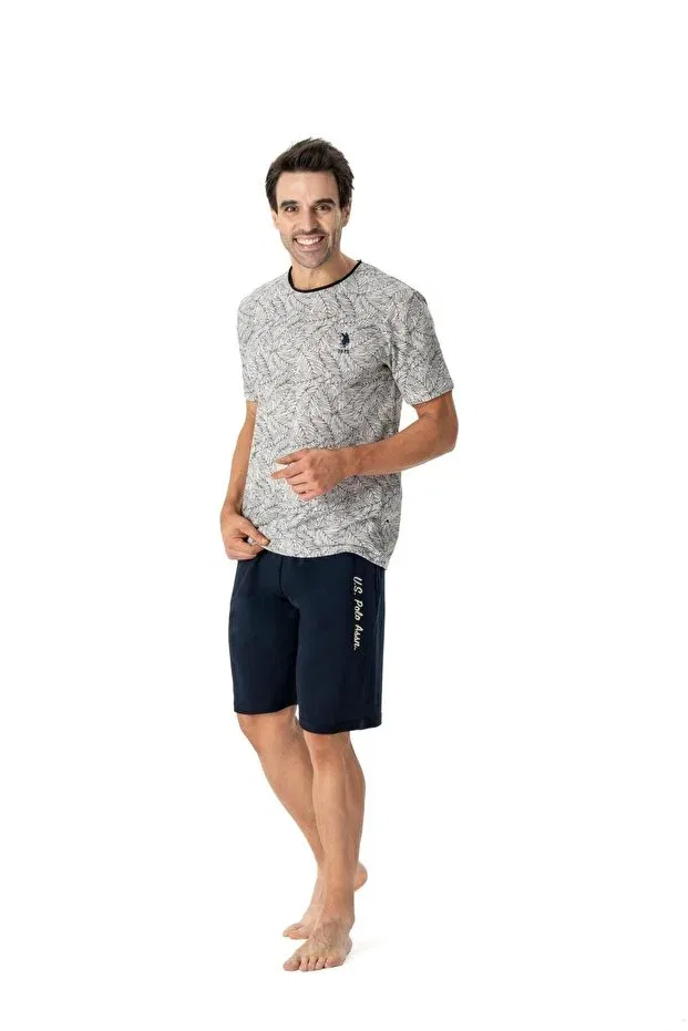 Мужской комплект футболки и шорт с коротким рукавом U.S. Polo Assn., Navy Blue — фото 3