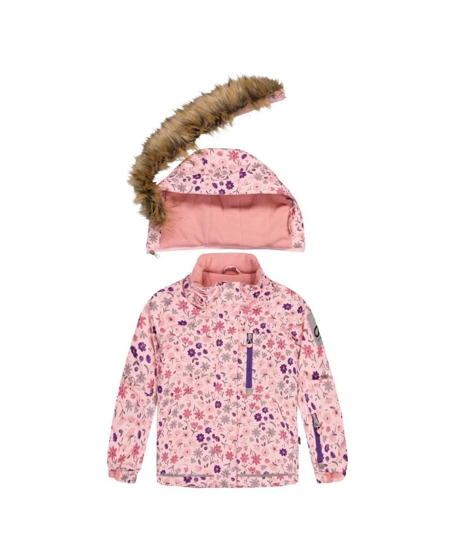 Детский комплект из куртки и снежных брюк Deux par Deux, Pink Mini Flower Print — фото 3