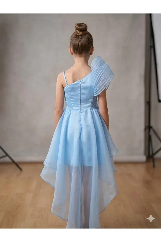 Детское платье для девочек без рукавов Milo, Ice Blue — фото 3