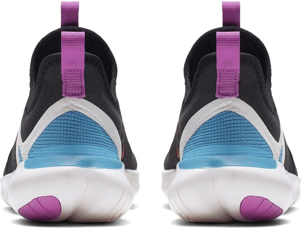 Детские кроссовки для мальчиков Free Rn 5.0 Nike, Black/Laser Orange/Blue Hero — фото 2