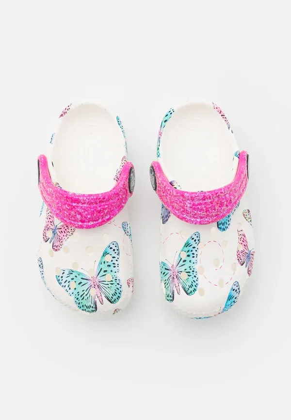 Классические сабо Crocs, белый/мультиколор — фото 4