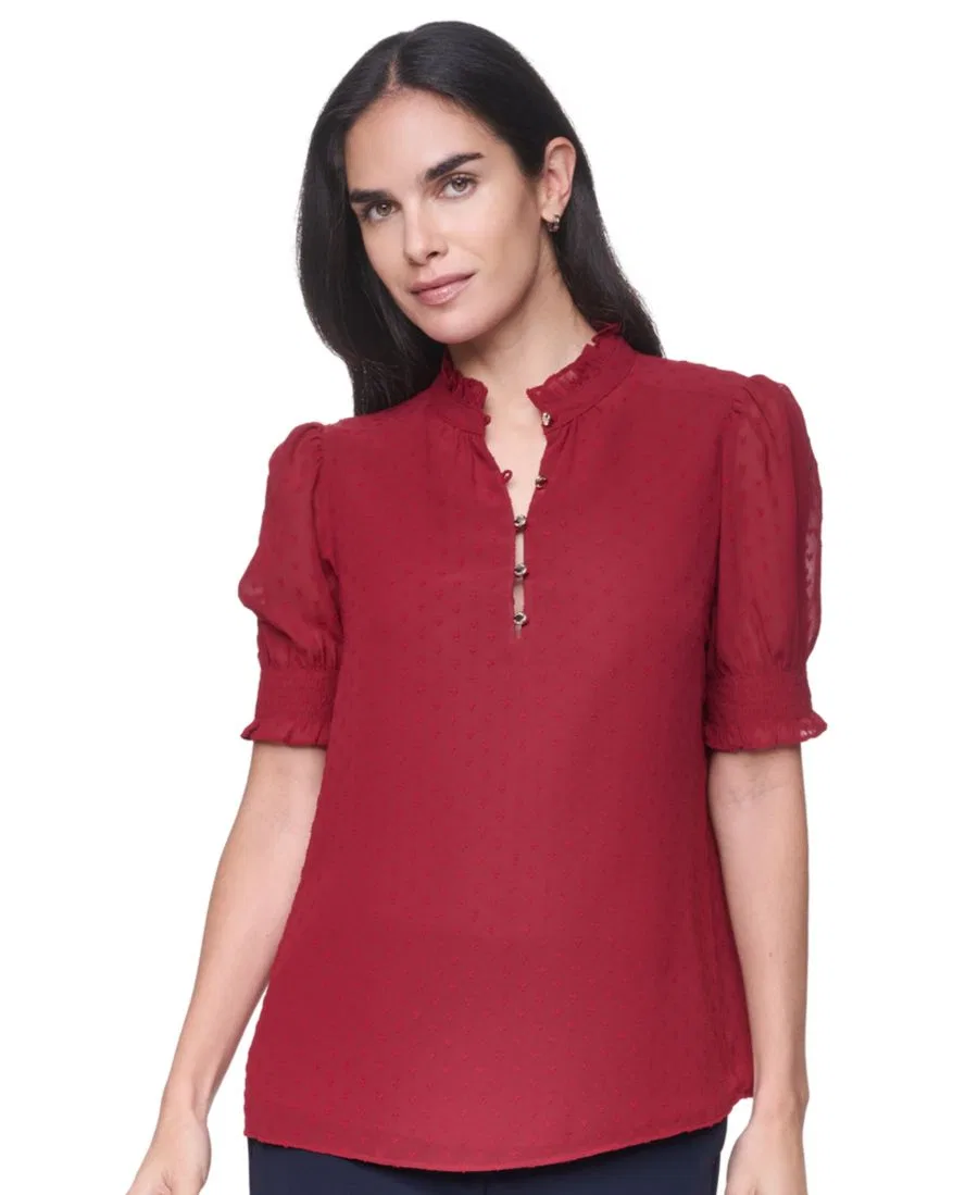 Топ с воротником-хомутом Tommy Hilfiger, Crimson