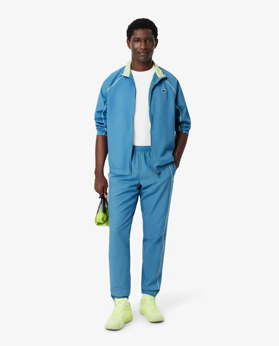 Мужской спортивный костюм с контрастной отделкой Lacoste, Azul Claro — фото 4