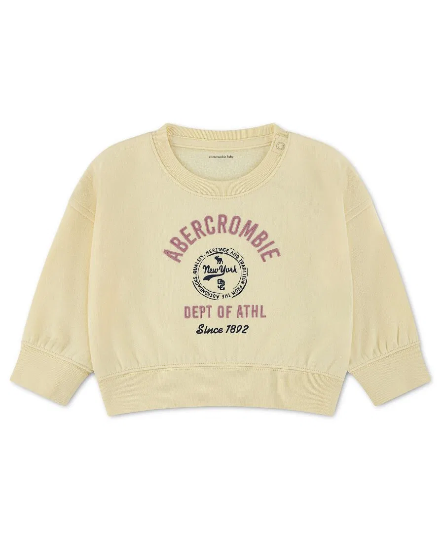 Детский свитшот с длинным рукавом Sporty Logo abercrombie kids, Flan