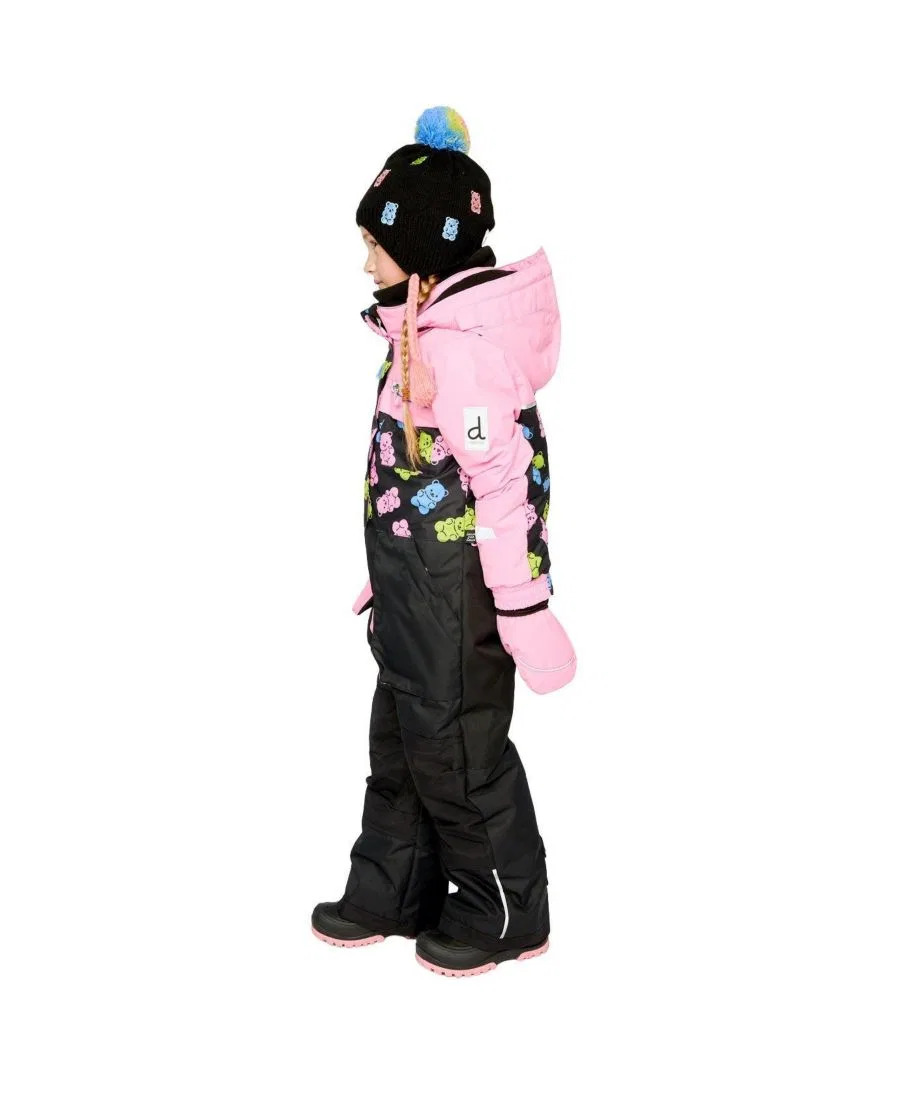 Детский комбинезон-снегокат с принтом Gummy Bear Print Deux par Deux, Black Gummy Bear Print — фото 3
