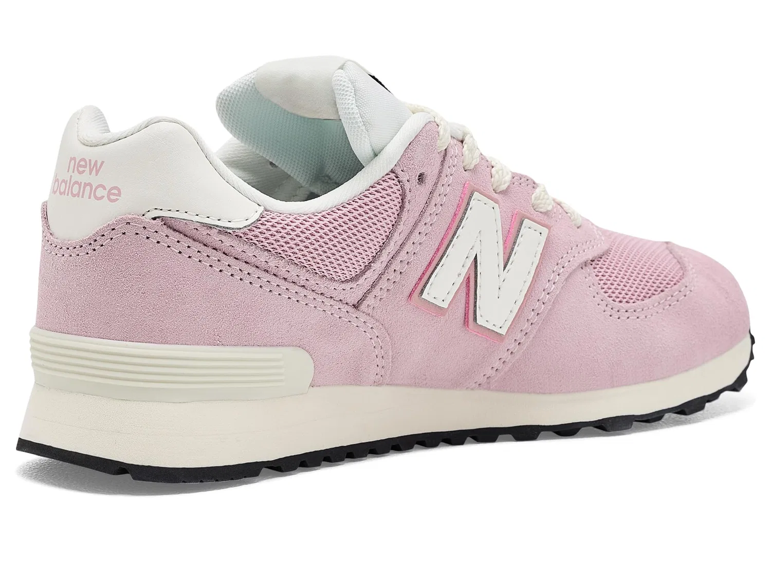 Кроссовки 574 Lace (для маленьких детей) New Balance Kids, Pink Chalk/Sea Salt — фото 4