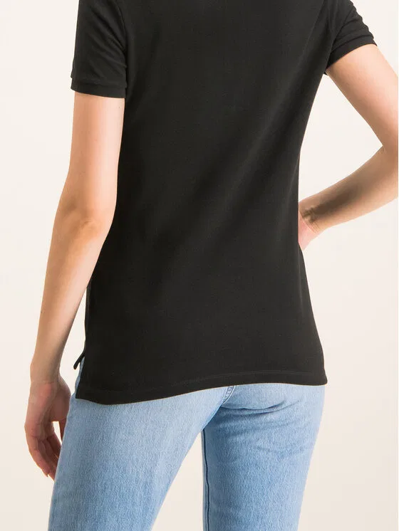 Поло Lacoste classic fit, черное — фото 3