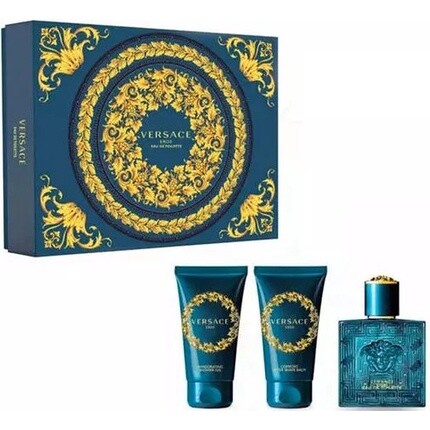 

Versace Eros Pour Homme - подарочный набор - туалетная вода 50 мл + гель для душа 50 мл + бальзам после бритья 50 мл