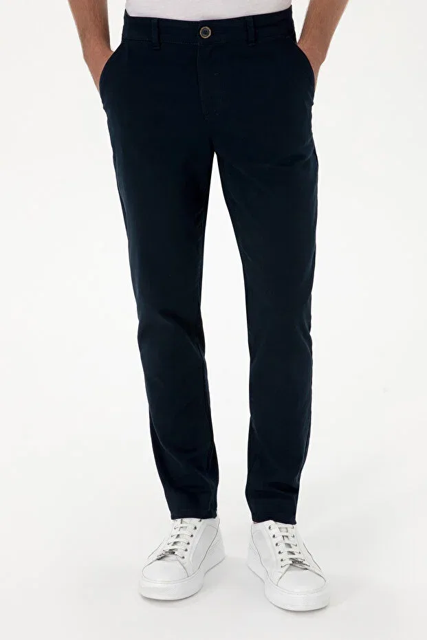 Мужские брюки из канваса U.S. Polo Assn., Navy Blue — фото 2