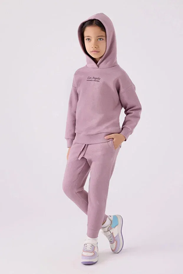 Детский комплект для девочек с принтом Rolypoly, Light Purple
