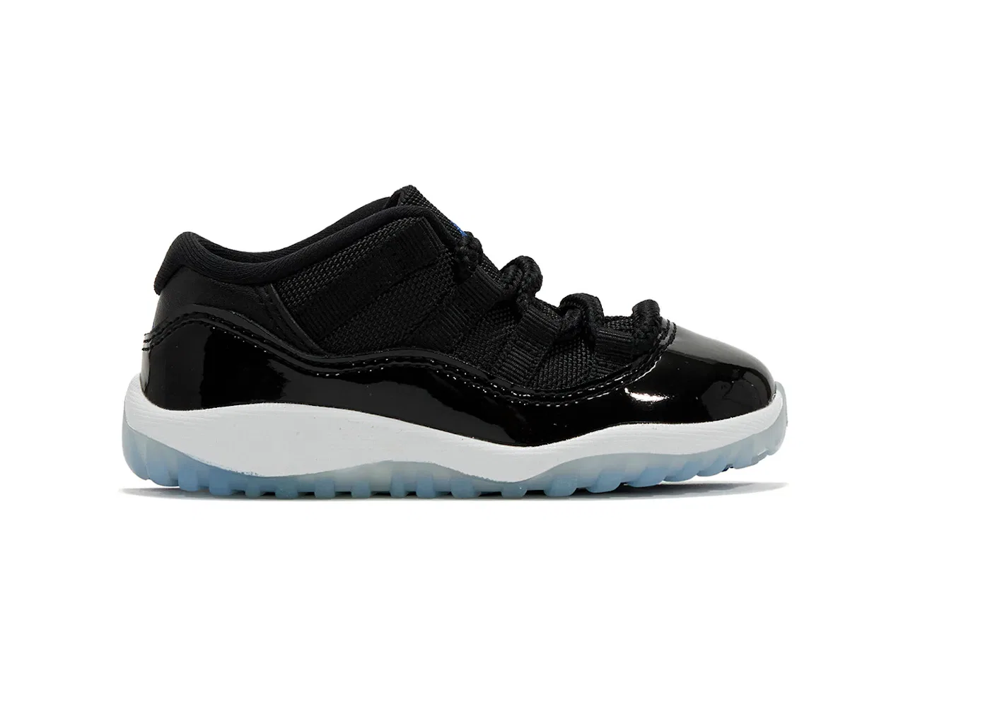 Детские кроссовки с контрастным дизайном Jordan 11 Retro Low Jordan, Black/Varsity Royal/White