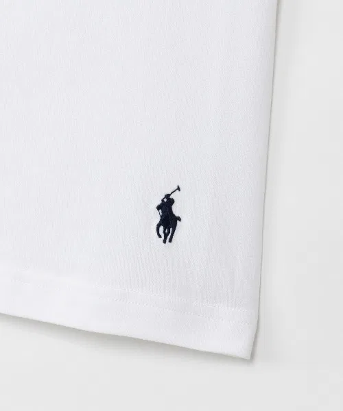 Мужская футболка-борцовка V-образным вырезом из органического хлопка POLO RALPH LAUREN, Белый — фото 4