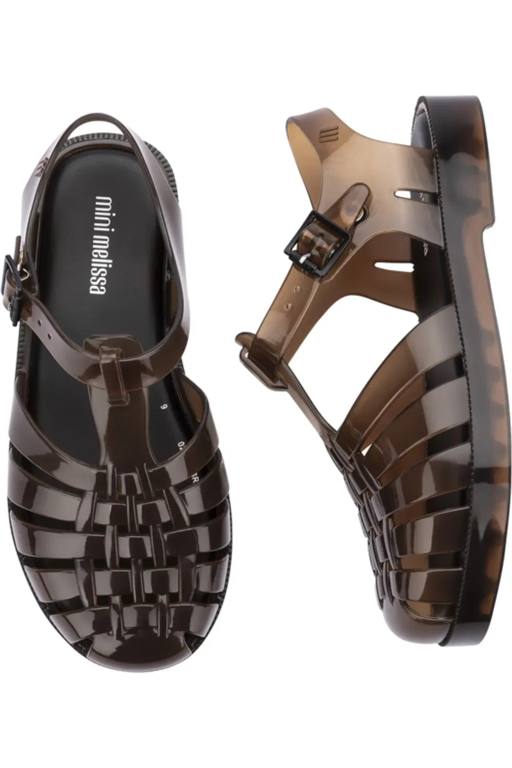 Детские сандалии рыбацкие с ароматом Possession Mini Melissa, Transparent Brown — фото 3