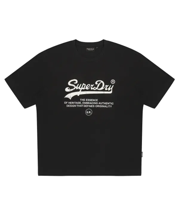 Футболка с логотипом Superdry, черная