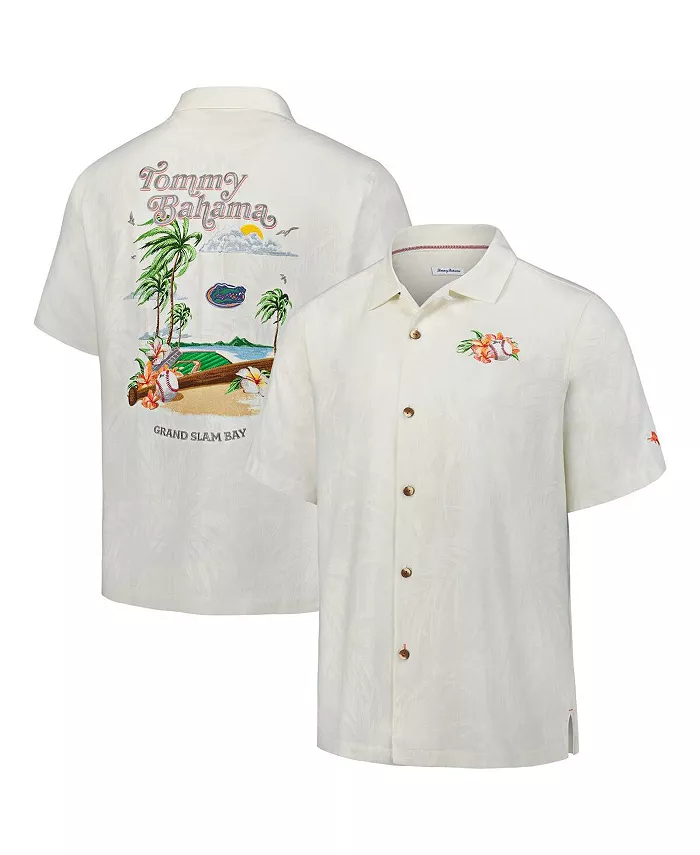 

Мужская белая кнопочная рубашка Florida Gators Grand Slam Bay Tommy Bahama