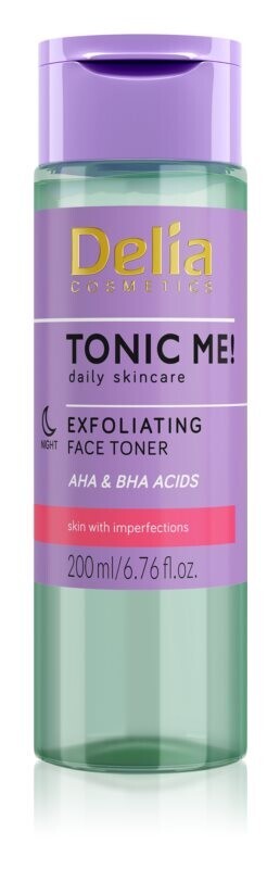 

Нежный отшелушивающий тоник на ночь Delia Cosmetics Tonic Me!