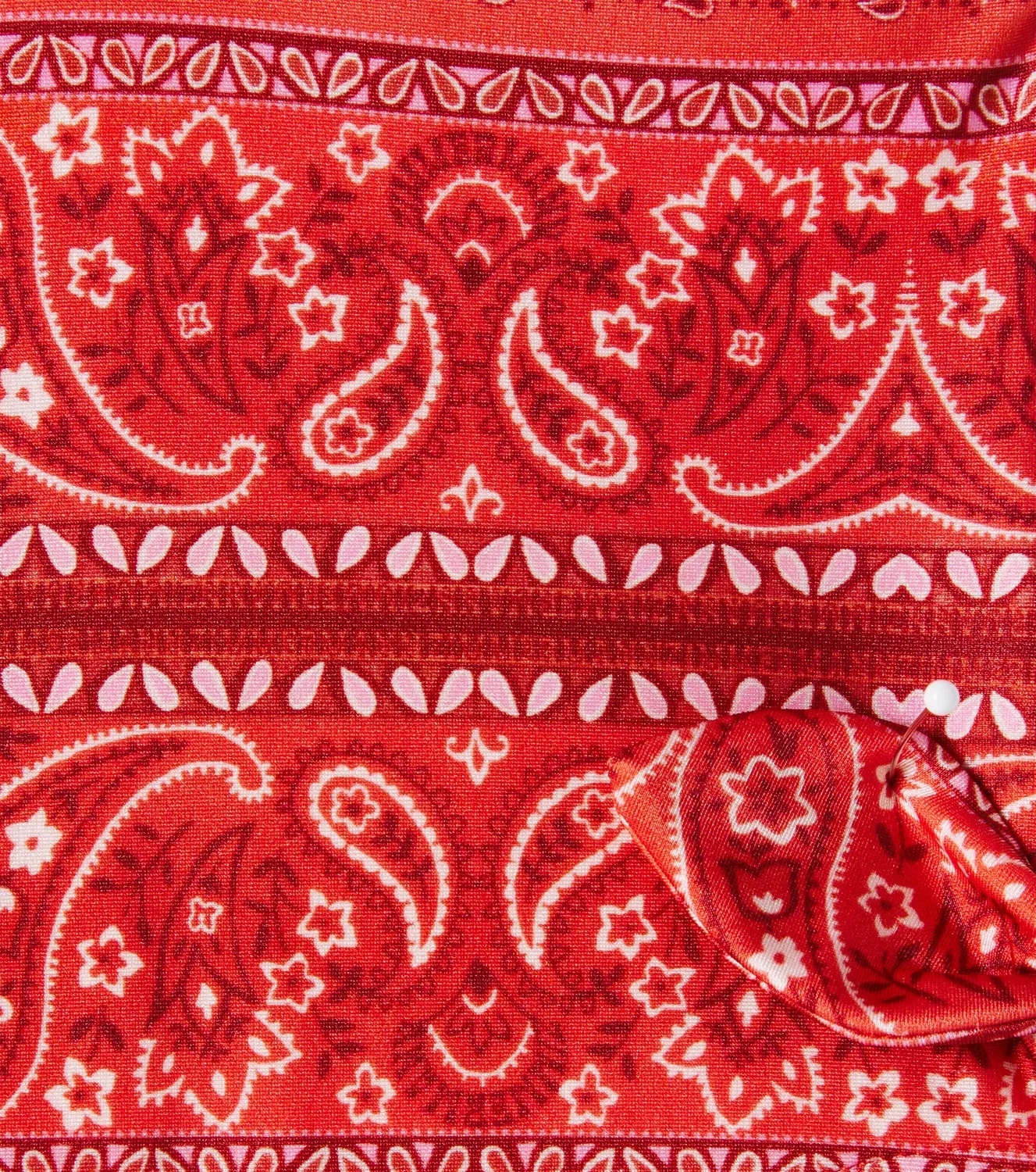 Раздельный купальник с регулируемыми бретелями Red Bandana Zimmermann Kids, красный — фото 3