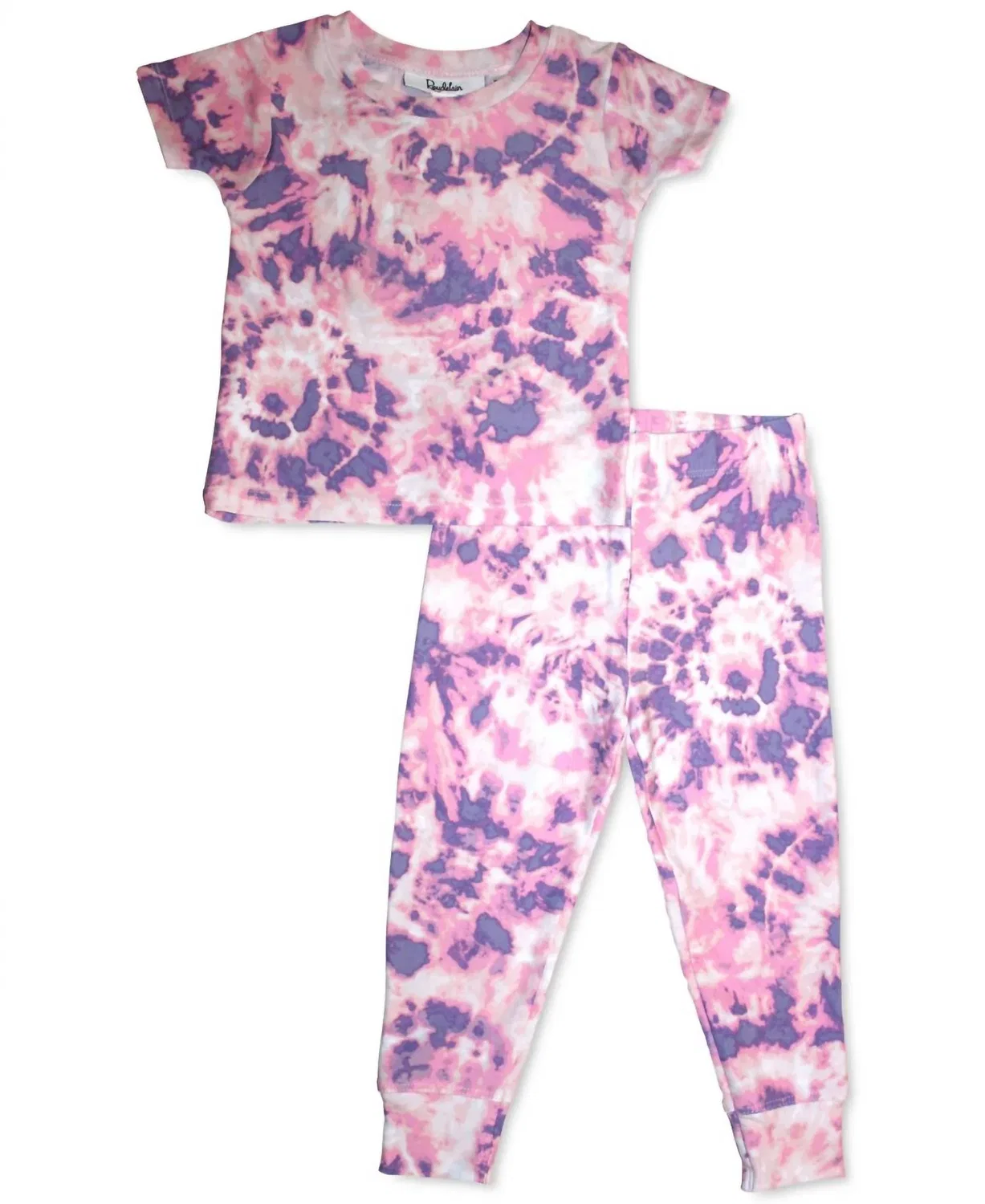 Детский комплект пижам с принтом La Brea Tie Dye Shrinking Violet Roudelain, La Brea Tie Dye Shrinking Violet