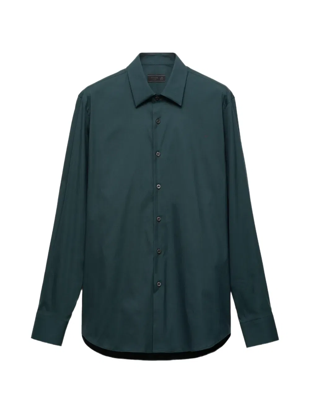 Рубашка хлопковая Prada, зеленый