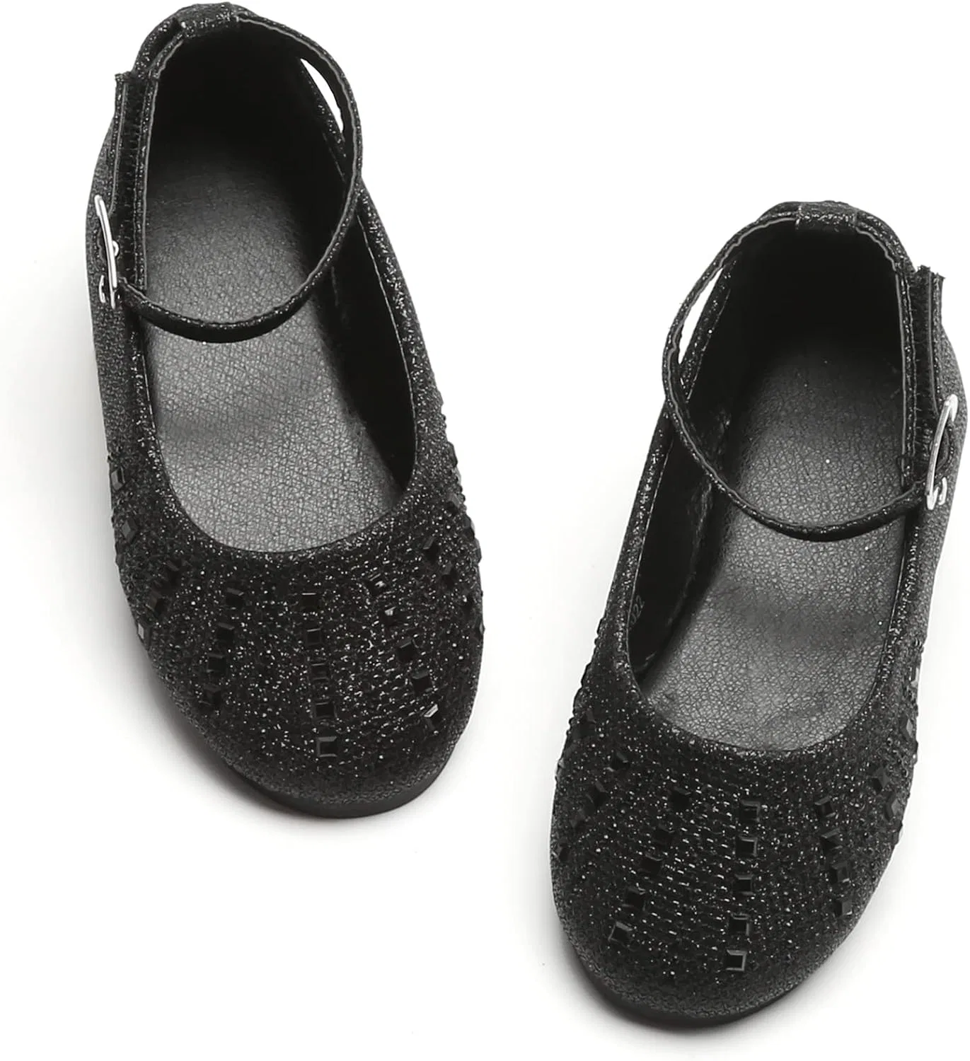 Детские балетки для девочек Flower Girl PHIRAMIN, Sequin Black