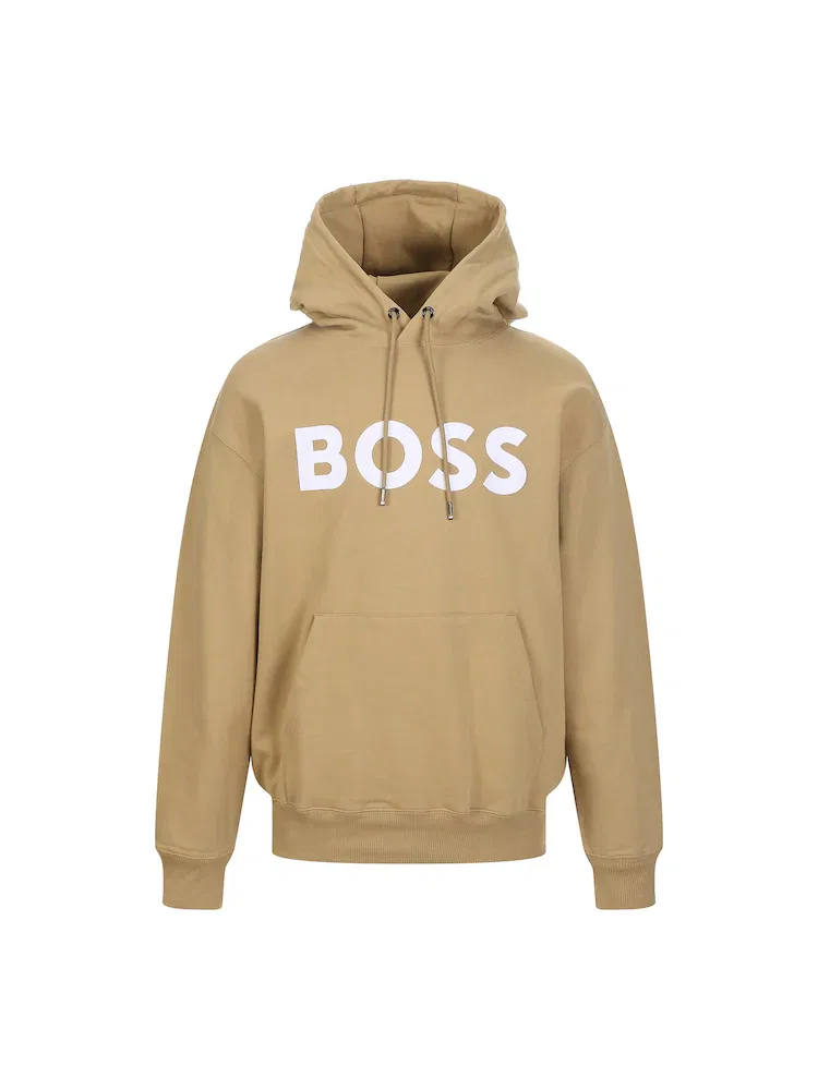 Футболка с длинным рукавом BOSS Big Logo Pocket Hood, Ocher — фото 2
