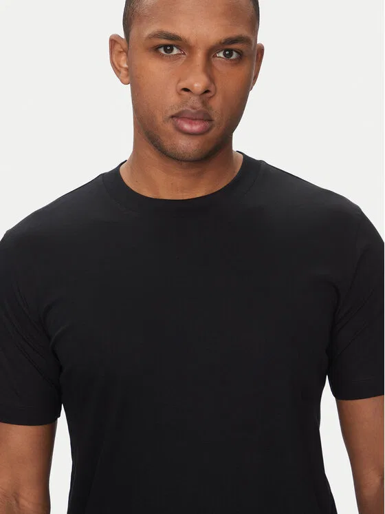 Футболка slim fit H-Tessler Boss, черный — фото 4