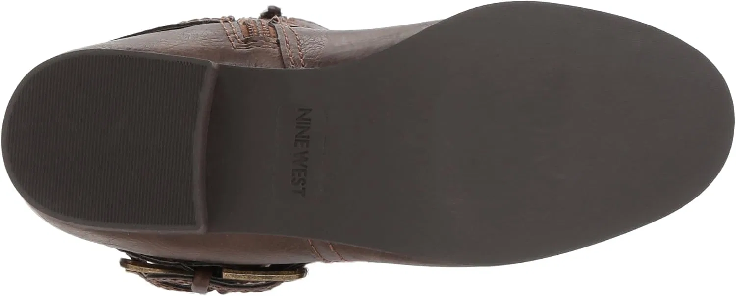 Детские ботинки для девочек с принтом TRAN 2 Nine West, Dark Brown Smooth — фото 4