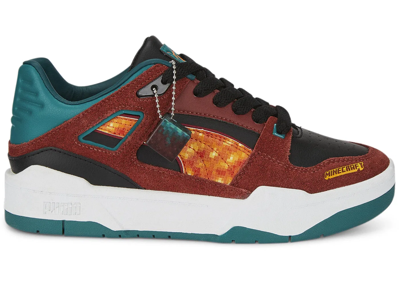 Детские кроссовки с низким профилем Puma Slipstream Lo Puma, Russet Brown/Teal Green
