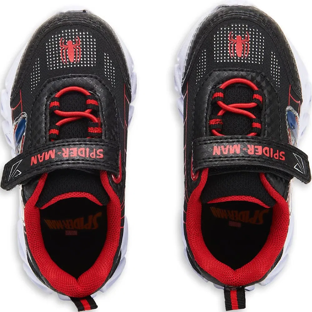 Детские светящиеся кроссовки Spider-Man, Black/Red/Multi — фото 4