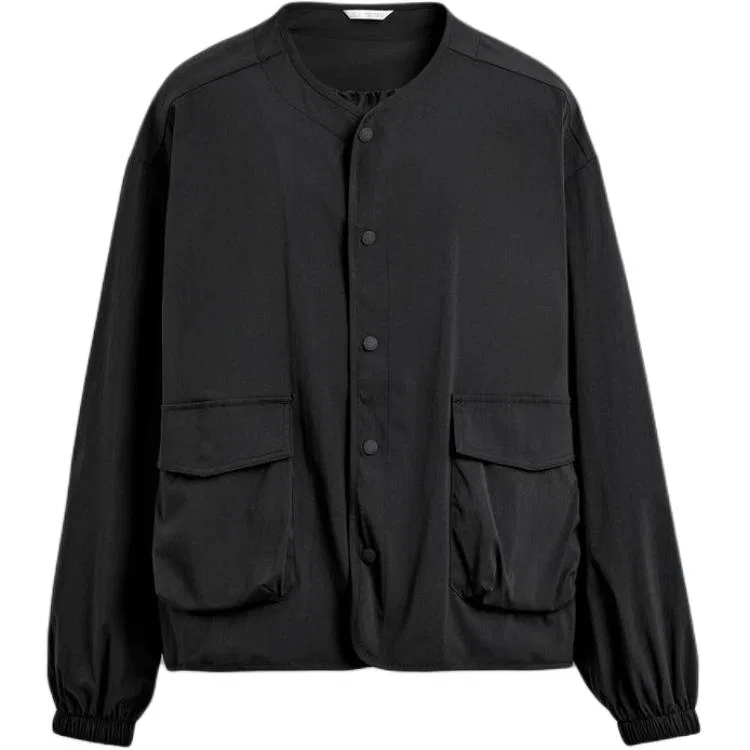 Мужская куртка с V-образным вырезом Black ZARA, Black