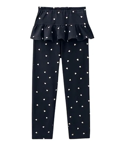 Детские леггинсы с рюшами и карманами, модель Pocket Frill GITA, Black
