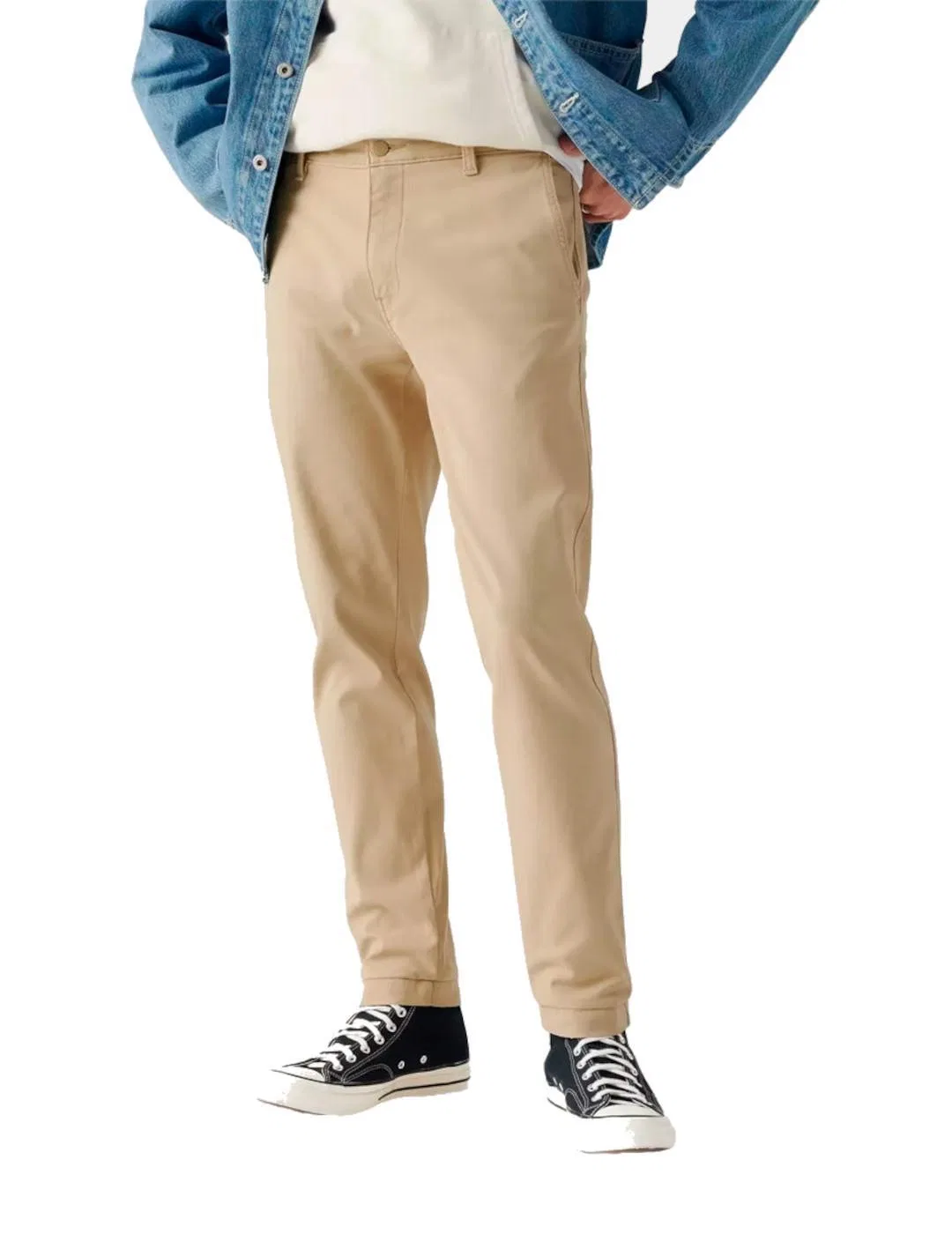 Мужские хлопковые чиносы Levi's Standard Taper, Beige — фото 2