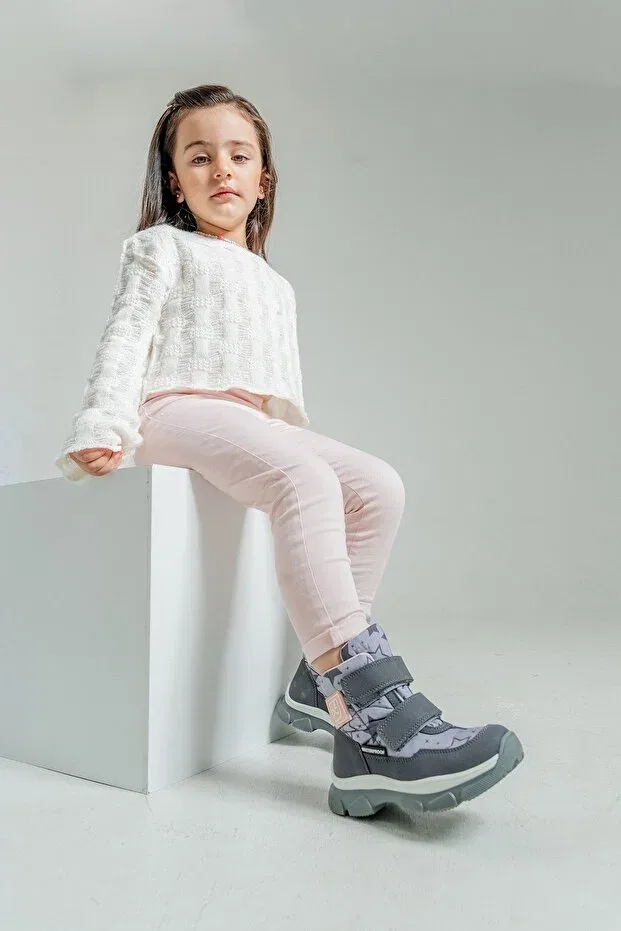 Детские ботинки для девочек водонепроницаемые Boots Mnpc, Gray