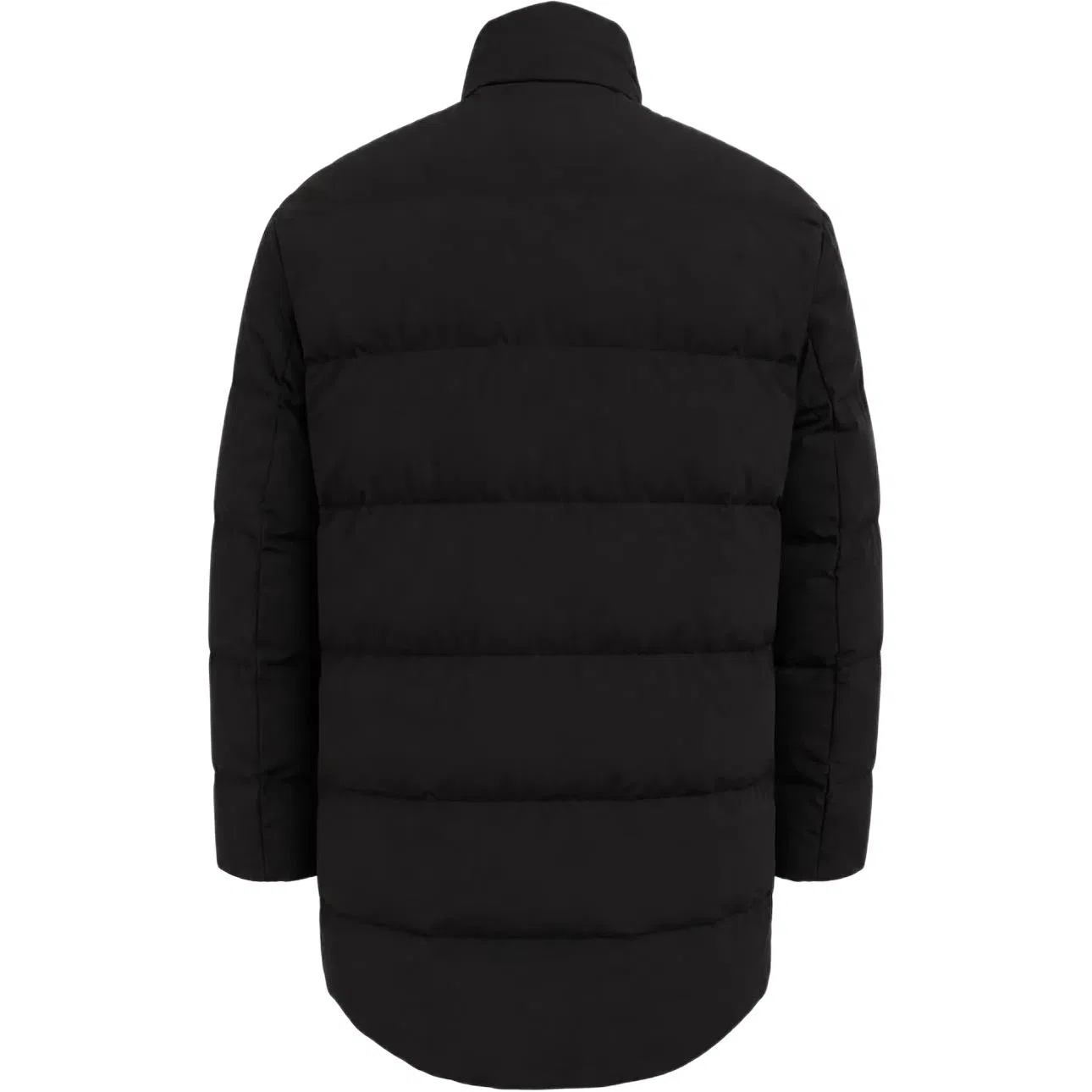 Мужская куртка пуховик с воротником-стойкой Emporio Armani, Black — фото 3